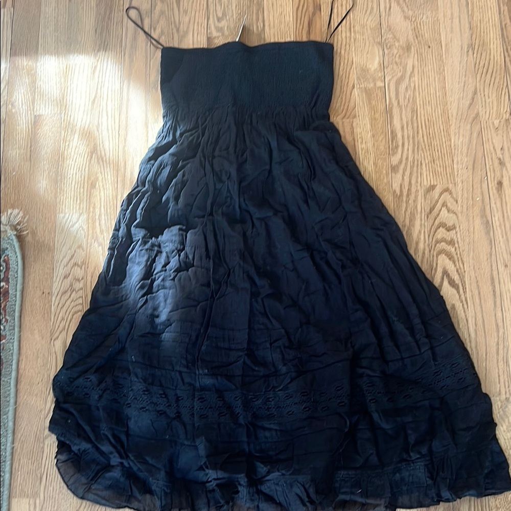 Elegant Black Strapless Dress